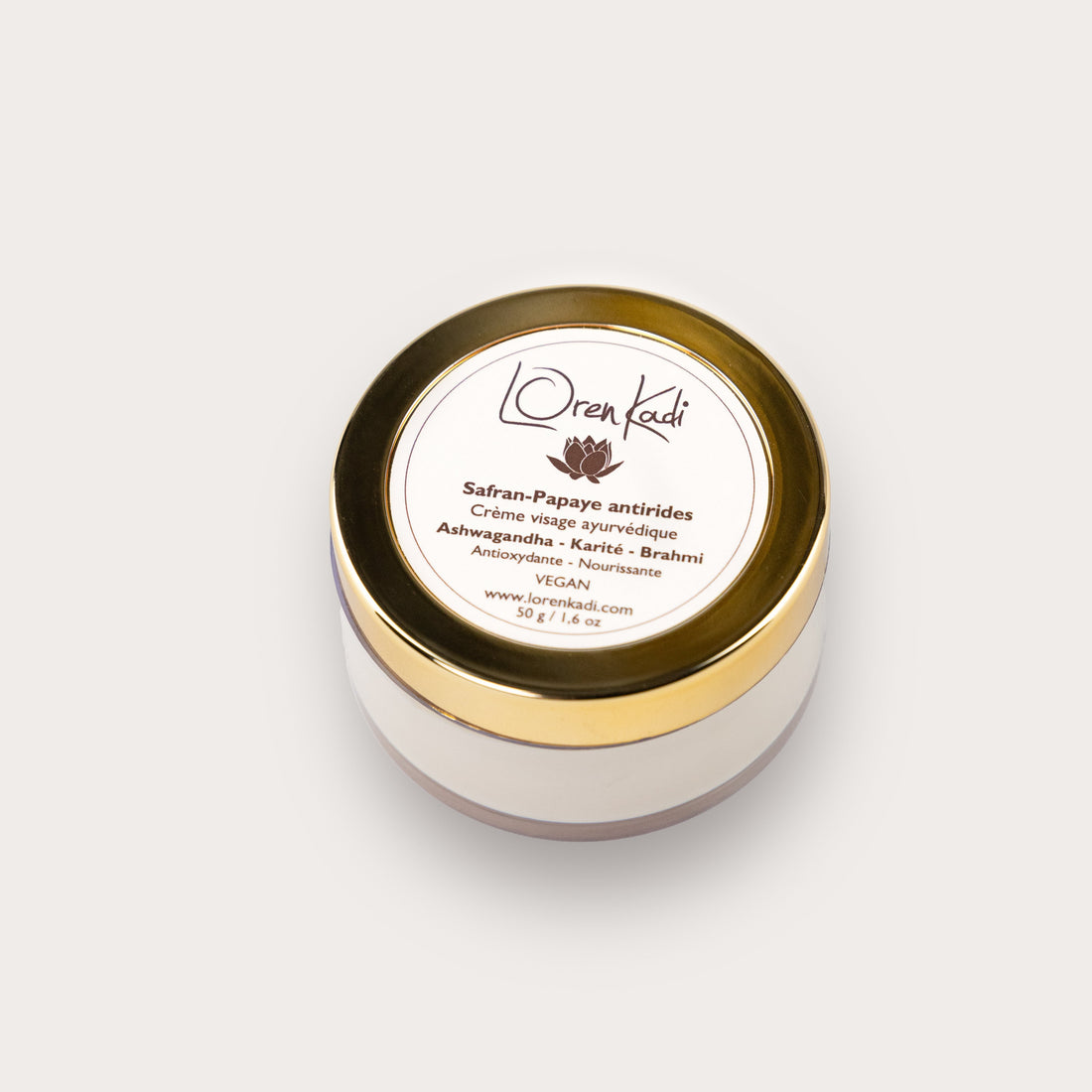 Crème Hydratante ayurvédique - Anti-rides - Safran Papaye