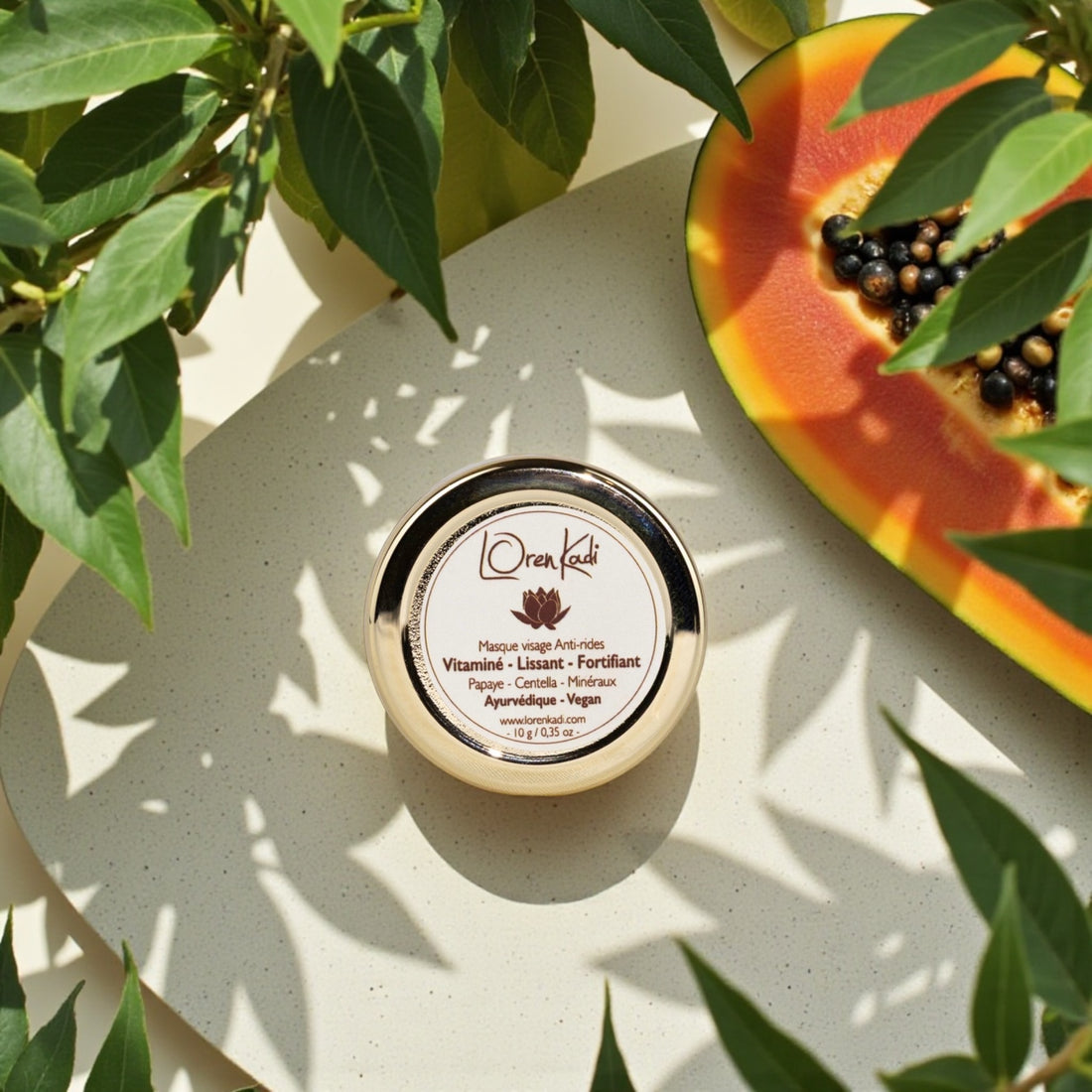 Mini Masque visage ayurvédique Vitaminé - Antirides - Papaye