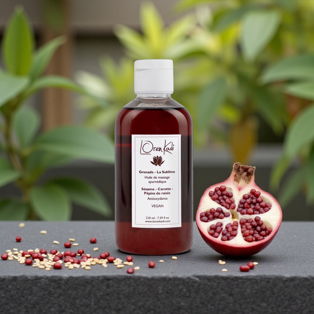 Huile de massage ayurvédique - Grenade - 210ml