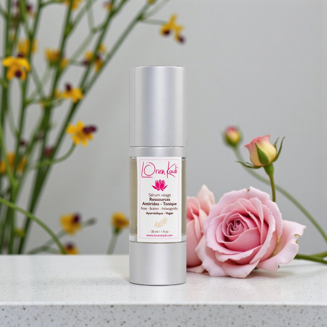 Sérum ayurvédique visage Ressource - Antirides - Rose